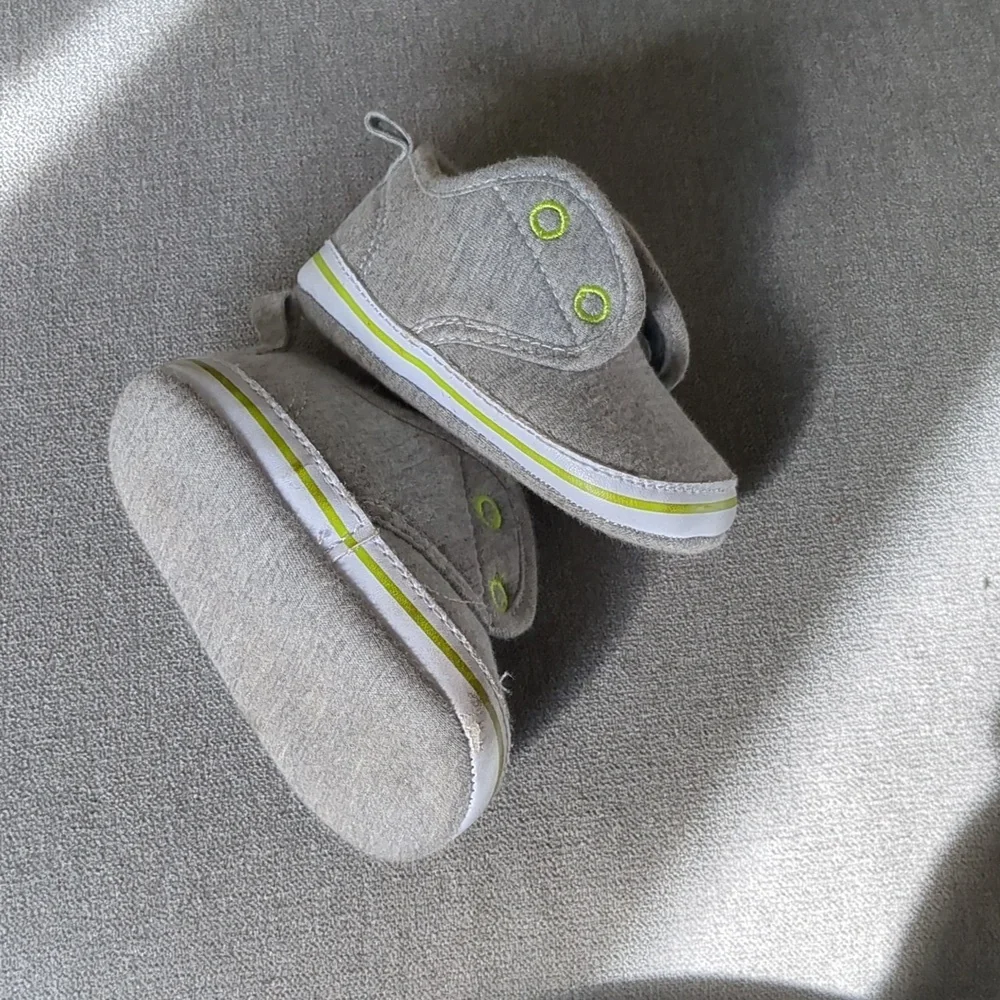 Gray Baby Booties 9 Month